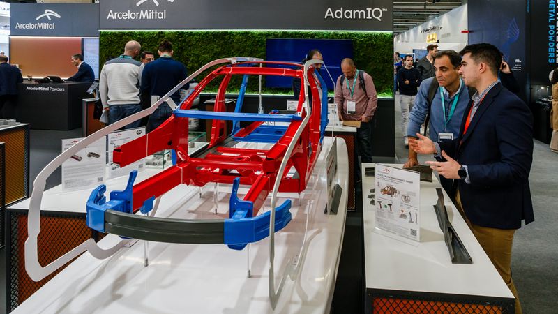 Roof crush performance insert at Formnext 2024. Copyright Formnext, Mesago, Marc Jacquemin