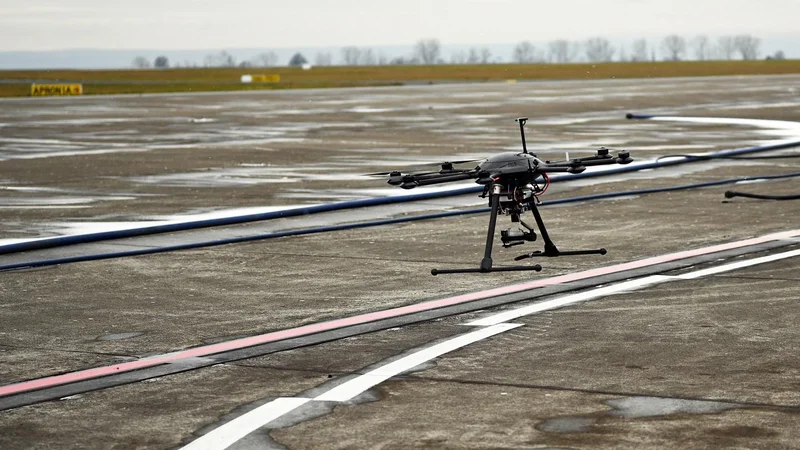 Specially equipped DexHawk research drone during take-off. Credit: DLR (CC BY-NC-ND 3.0)