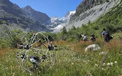 Morphing robot turns challenging terrain to its advantage