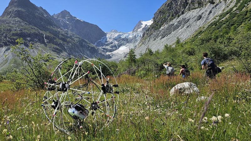 The morphing Good Over All Terrains (GOAT) robot in sphere mode © CREATE EPFL