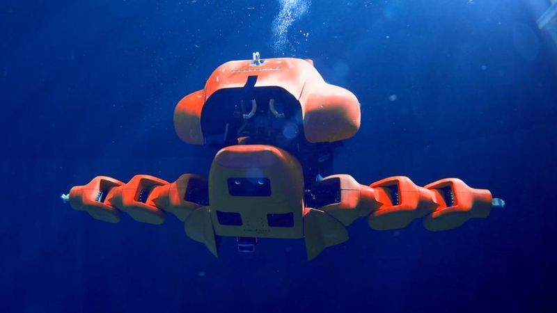 Nauticus Robotics’ Aquanaut robot can swim to a destination and carry out tasks with minimal supervision, saving money for offshore operations from oil wells and wind turbines to fish farms and more. Credits: Nauticus Robotics Inc.