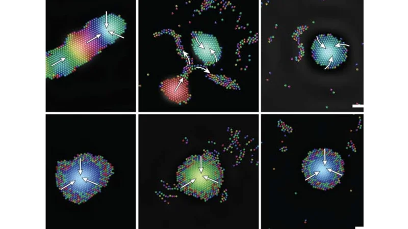 A new study led by Penn State researchers shows for the first time how sound waves could function as a means of controlling micro-sized robots. Credit: Igor Aronson / Penn State. Creative Commons