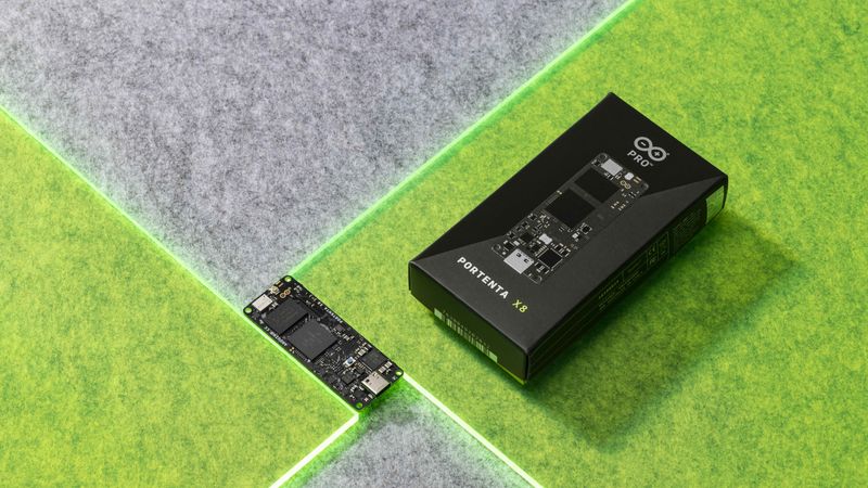 The Arduino Portenta X8 combines high performance and compact form factor.