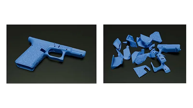 Netanel Raviv and members of his lab have developed a way to create an embedded fingerprint in 3D-printed parts that would withstand the item being broken, allowing authorities to gain information for forensic investigation. (Credit: Raviv lab)