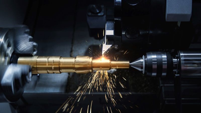 CNC turning in action