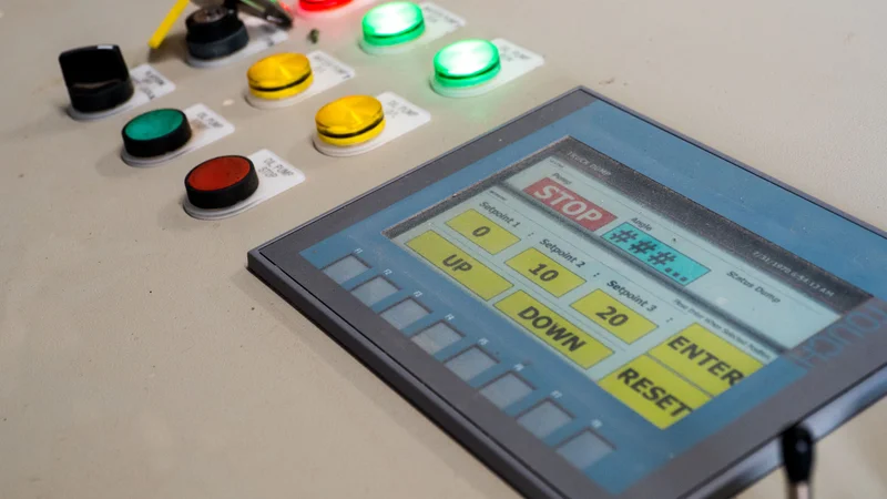 Motor Controller box in an industrial setup 