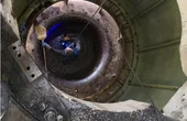 3D scanning of a suction pipe in a hydropower plant