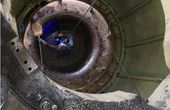 3D scanning of a suction pipe in a hydropower plant
