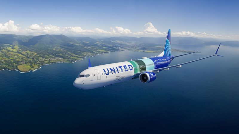 Boeing is working with NASA, DLR and United Airlines to test how sustainable aviation fuel (SAF) affects contrails and non-carbon-dioxide emissions and reduces the fuel's impact on the climate throughout its lifecycle. Boeing's second ecoDemonstrator Explorer, shown here, a 737-10 built for United Airlines, will fly on 100 percent SAF and conventional jet fuel in separate tanks and alternate fuels during the tests. Credit: Boeing