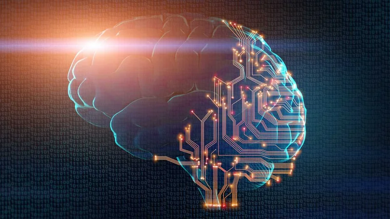 Scientists aim to perform machine-​learning tasks more efficiently with processors that emulate the working principles of the human brain. (Visualisations: Adobe Stock)