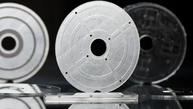 Microfluidic devices, like those shown here, could be 3-D printed in space and used to construct DNA for insertion into bacteria, reprogramming them to make specific products.  Photo: Nicole Fandel