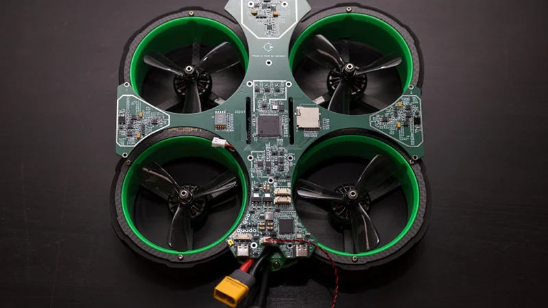 The mobile model on a quadcopter for in-flight data collection. Photo by Dmitry Grigoryev / ITMO.NEWS
