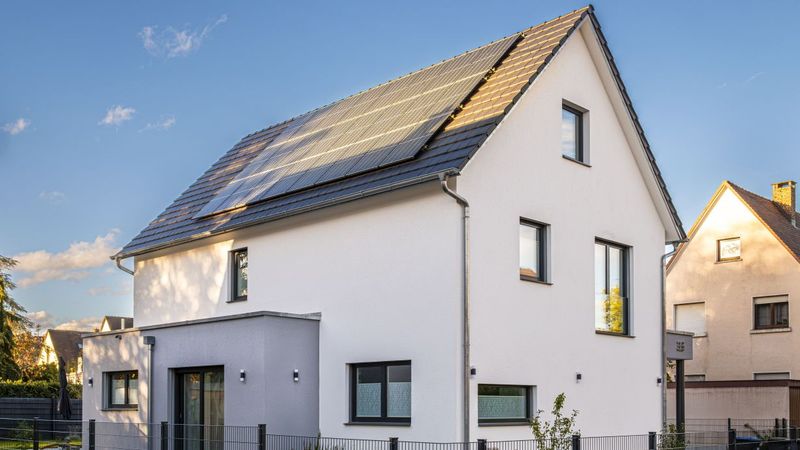 Ahead with solar power: Over half of European single-family homes could become energy independent. (Photo: Markus Breig, KIT)