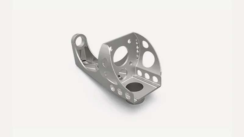 Aluminium alloys are often used for quick-turn automotive components like this metal bracket