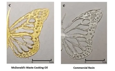Used cooking oil from McDonalds: a sustainable material for 3D printing