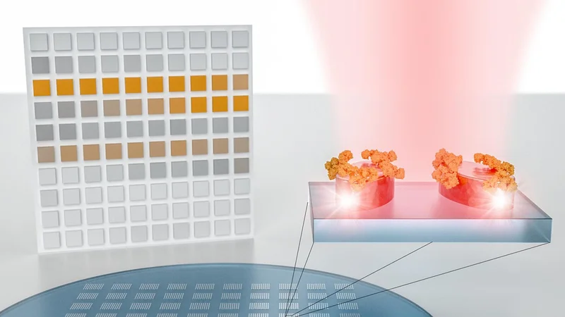 A new system developed at EPFL can detect and analyze molecules with very high precision and without needing bulky equipment. It opens the door to large-scale, image-based detection of materials aided by artificial intelligence. The research has been published in Science.