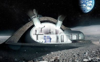 3D Printed Architecture In Space: 3D Printing On The Moon