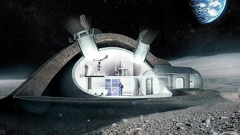 3D Printed Architecture In Space: 3D Printing On The Moon