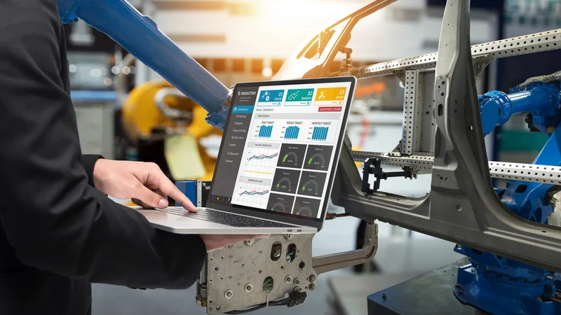 Real Time Production Monitoring System application in Smart Industrial Automotive Manufacturing
