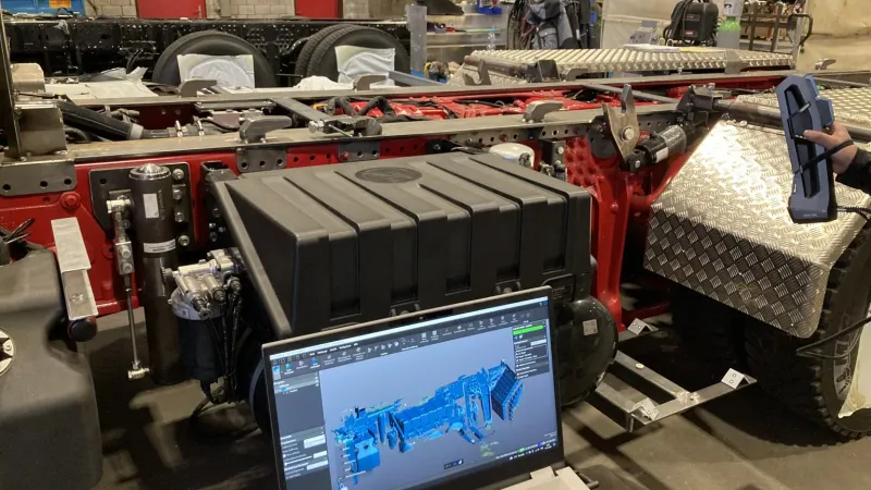 Vehicle manufacturing company uses 3D scanners to increase design quality and optimize engineering times