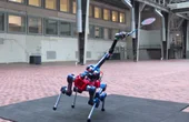 Playing badminton against a robot