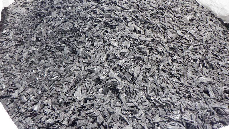 Biochar comprises organic waste material and is made by pyrolysis, a process that involves heating the organic material in a limited oxygen environment.  Credit: Penn State. All Rights Reserved.