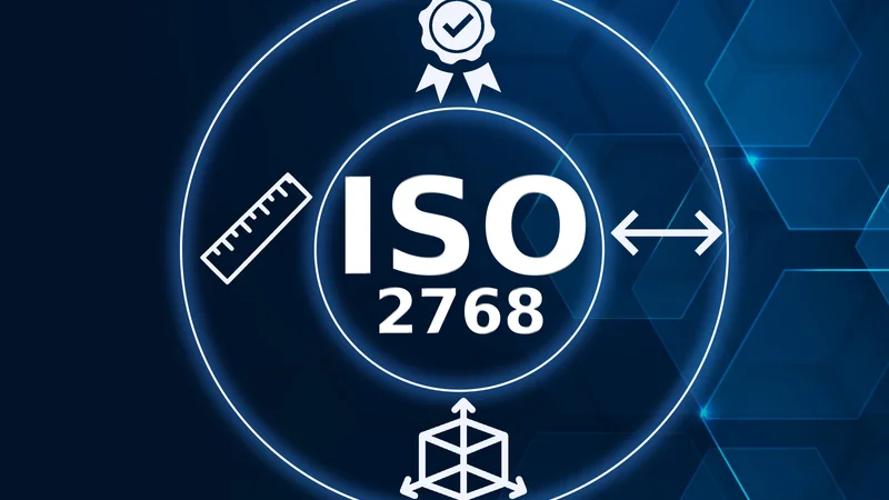 ISO 2768 governs general tolerances