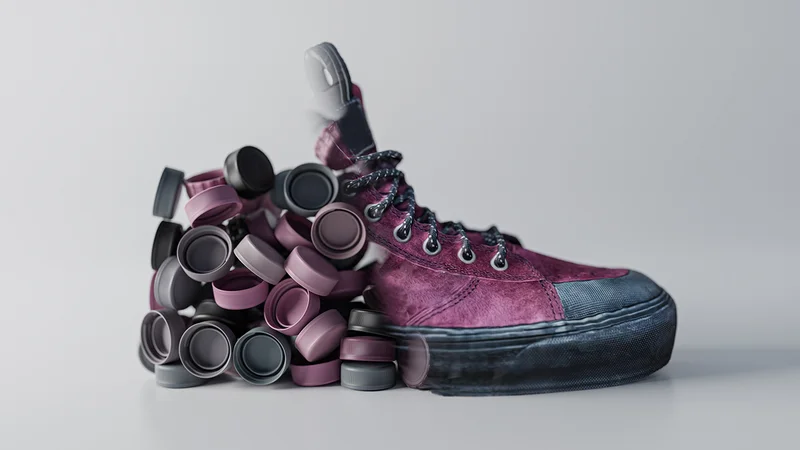 Recyled PET from drinks bottles can be used to make shoes and clothing. (Photograph: Adobe Stock)