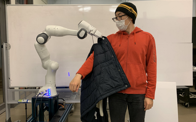 Podcast: Climate Change AI, Robots Getting You Dressed, Drones Evacuating Nursing Homes