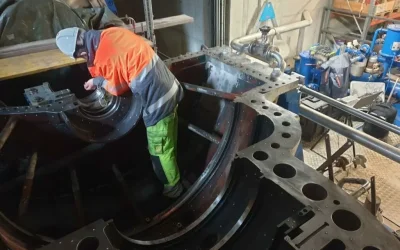3D scanning of a steam turbine