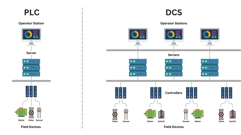 Programmable Logic Controller (PLC) vs Distributed Control System (DCS)