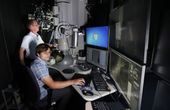 A dual ion beam tests new steel under fusion energy-producing conditions