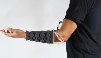New knit haptic sleeve simulates realistic touch