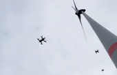 DLR measures flow phenomena around wind turbines with a swarm of drones