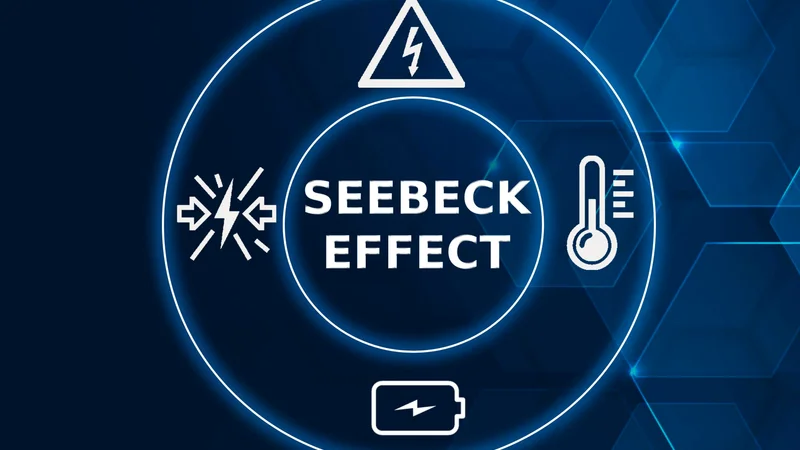 Conceptual illustration of the Seebeck effect