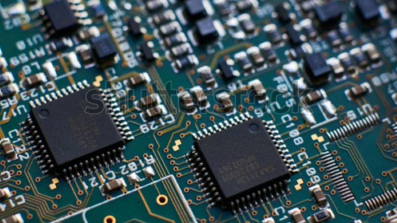Close-up of a digital embedded system