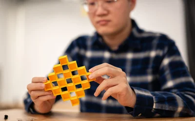 With a single paper sheet, engineers make dancing structures that direct light and sound