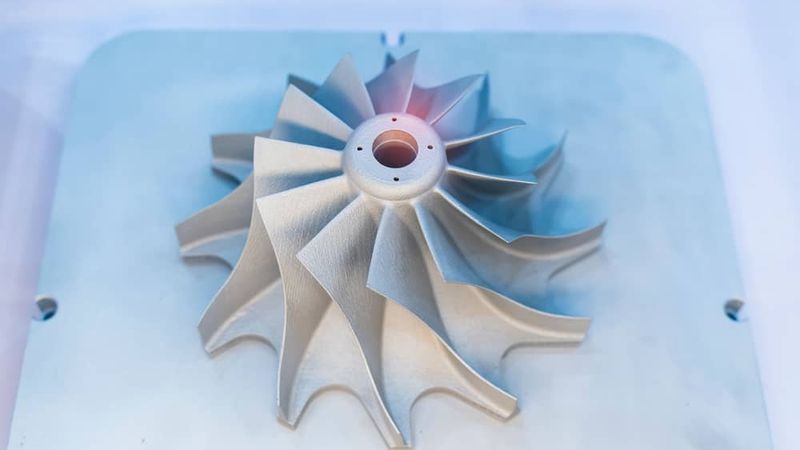 Metal 3D print with a heat-resistant material