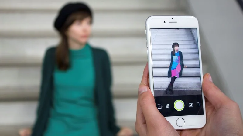 Angella Mackay demonstrates the greenscreen app