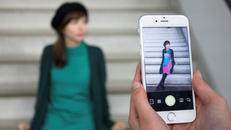 Angella Mackay demonstrates the greenscreen app