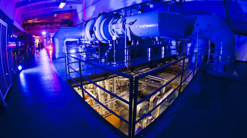 The DLR turbine test facility 'NG-Turb' Future high-performance turbines are being investigated at the Next-Generation Turbine Test Facility (NG-Turb) at the DLR Institute of Propulsion Technology in Göttingen. Credit: DLR (CC BY-NC-ND 3.0)