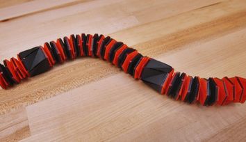 Caterbot? Robotapillar? It crawls with ease through loops and bends