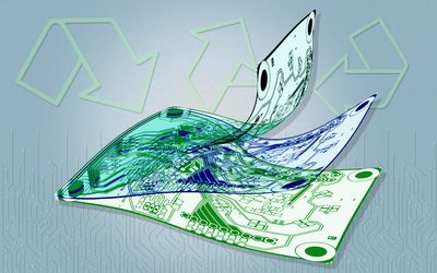 New substrate material for flexible electronics could help combat e-waste