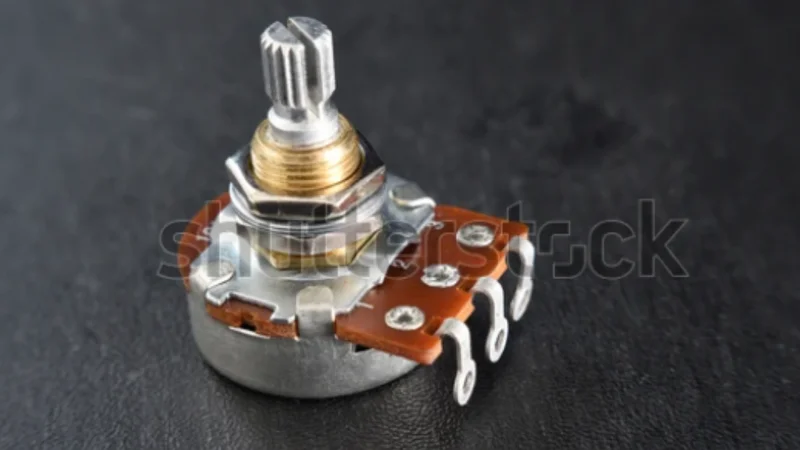 Rotary potentiometer, a common PCB component