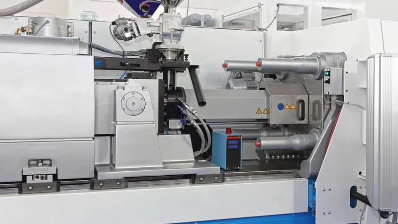 An industrial injection molding machine
