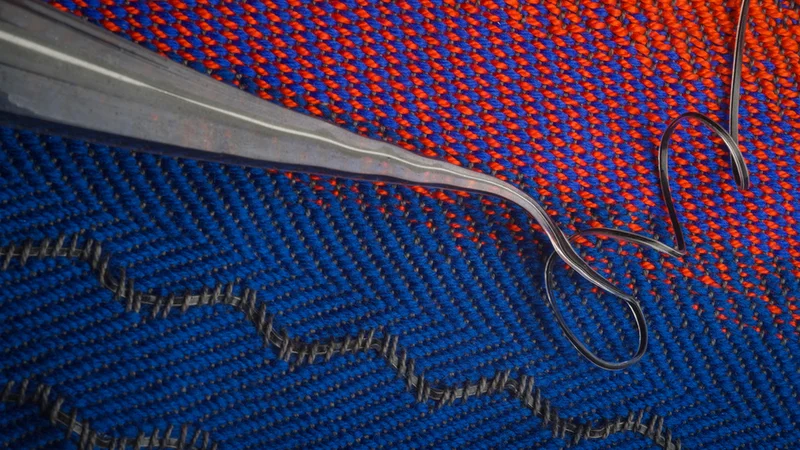An MIT team has designed an “acoustic fabric,” woven with a fiber that is designed from a “piezoelectric” material that produces an electrical signal when bent or mechanically deformed, providing a means for the fabric to convert sound vibrations into electrical signals. Image: Greg Hren