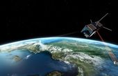 Demonstration of data transmission from a microsatellite by laser