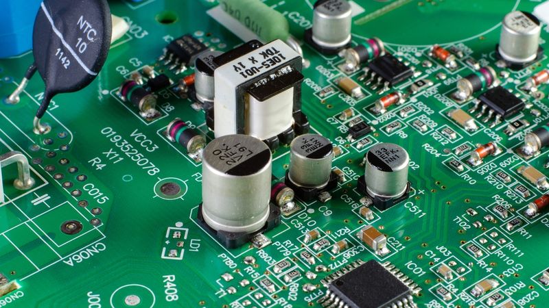 Active and Passive Components on a PCB