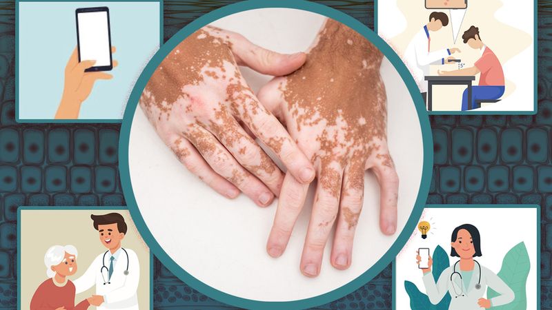 Piction Health's app can help doctors classify a range of skin conditions. Image: MIT News, with images courtesy of Piction Health