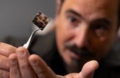 Smallest walking robot makes microscale measurements